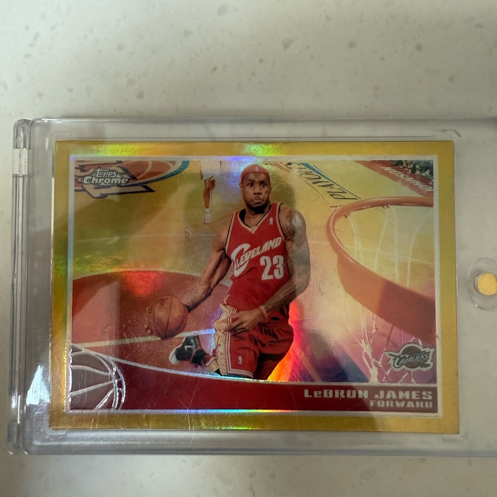2009 topps chrome lebron James gold refractor 15/50